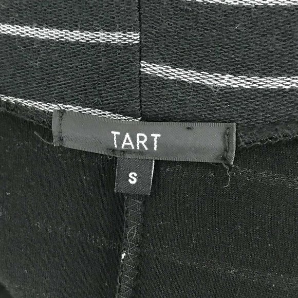 Tart size Small black striped batwing oversized Open cardigan sweater Shell - Picture 4 of 8